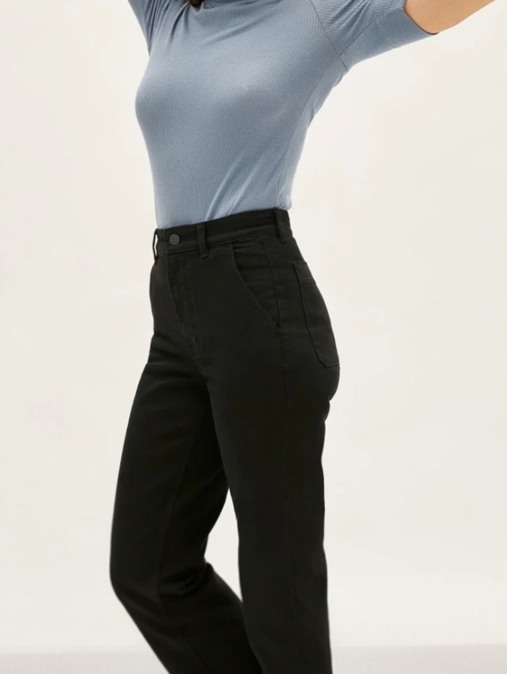 Everlane Cropped Straight Leg Pant Size 6 Short Black | Minimalist Quiet Luxury - Picture 13 of 13